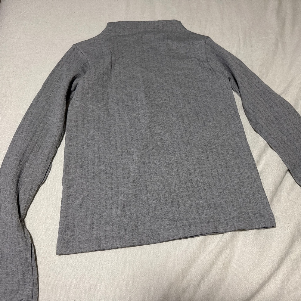 Grey turtle neck